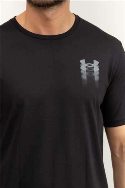 Under Armour UA M Blur Logo SS Erkek Bisiklet Yaka T-Shirt