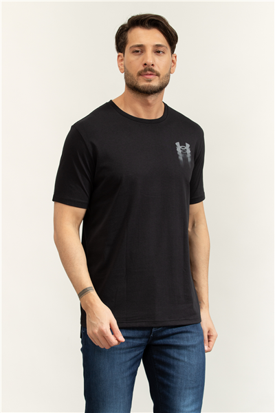 Under Armour UA M Blur Logo SS Erkek Bisiklet Yaka T-Shirt