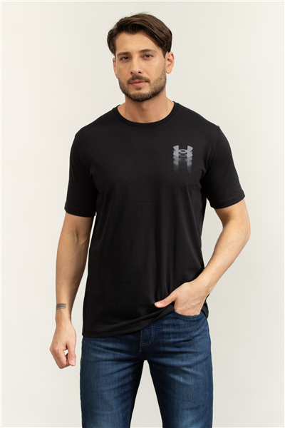 Under Armour UA M Blur Logo SS Erkek Bisiklet Yaka T-Shirt