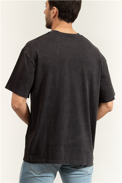 Under Armour UA M Hw Os Logo Wash SS Erkek Bisiklet Yaka T-Shirt