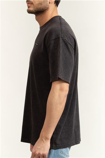 Under Armour UA M Hw Os Logo Wash SS Erkek Bisiklet Yaka T-Shirt