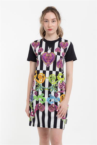 Versace Jeans Couture %100 Pamuklu Kısa Kollu Elbise