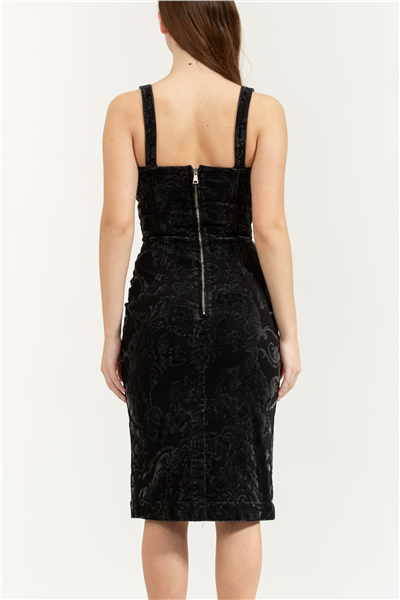 Versace Jeans Couture Buckles Barocco Kadın Elbise