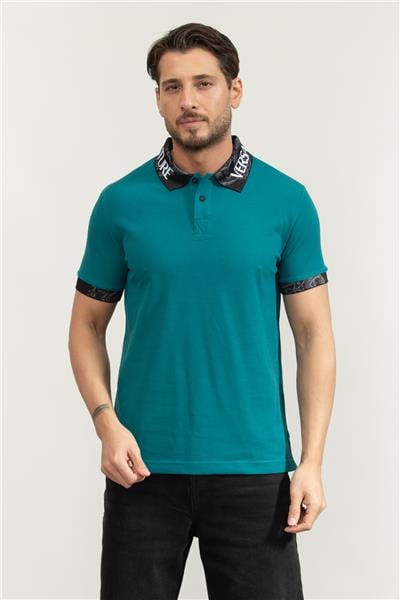 Versace Jeans Couture Cotton Piquet Erkek Polo Yaka T-Shirt