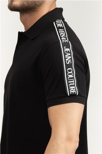 Versace Jeans Couture Cotton Piquet Erkek Polo Yaka T-Shirt
