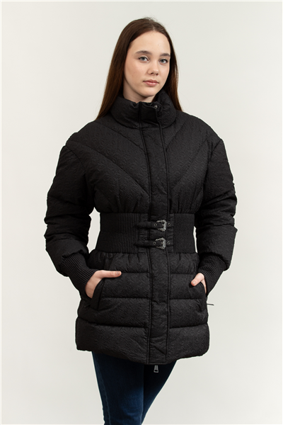 Versace Jeans Couture Crinkle Argyle NL Kadın Şişme Mont