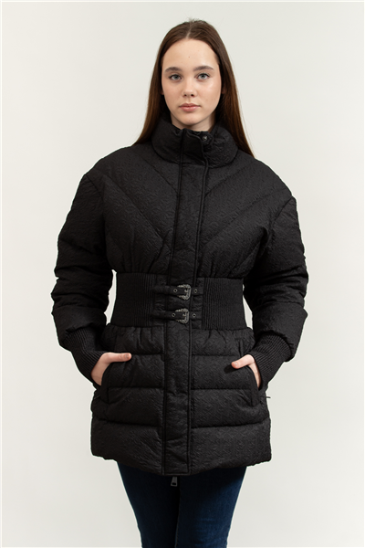 Versace Jeans Couture Crinkle Argyle NL Kadın Şişme Mont