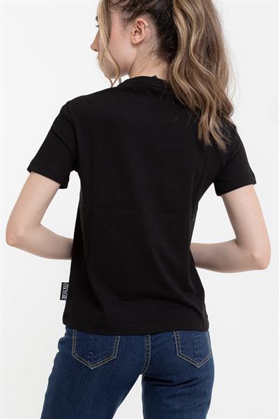 Versace Jeans Couture  Desenli %100 Pamuklu Kadın T-Shirt