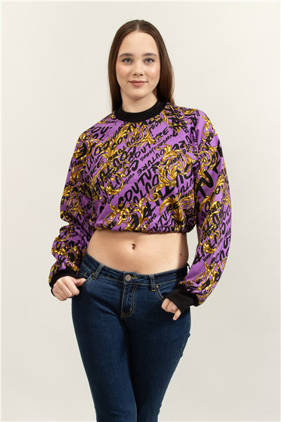 Versace Jeans Couture Easy Kadın Bisiklet Yaka Sweatshirt