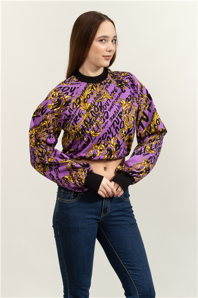 Versace Jeans Couture Easy Kadın Bisiklet Yaka Sweatshirt