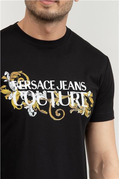 Versace Jeans Couture Erkek Bisiklet Yaka T-Shirt