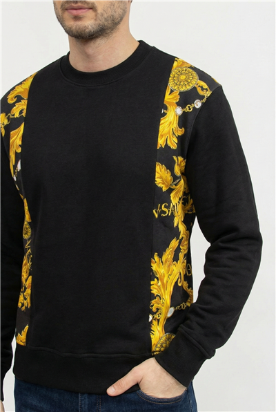 Versace Jeans Couture Erkek Bisiklet Yaka Sweatshirt