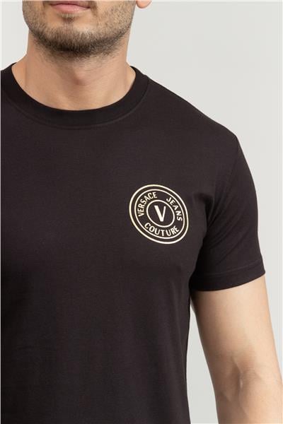 Versace Jeans Couture Erkek Bisiklet Yaka T-Shirt