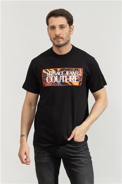 Versace Jeans Couture Erkek Bisiklet Yaka T-Shirt
