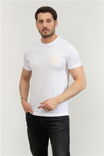 Versace Jeans Couture Erkek Bisiklet Yaka T-Shirt