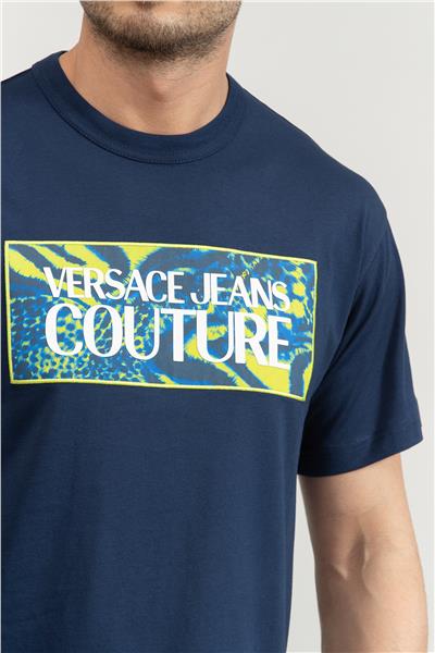 Versace Jeans Couture Erkek Bisiklet Yaka T-Shirt