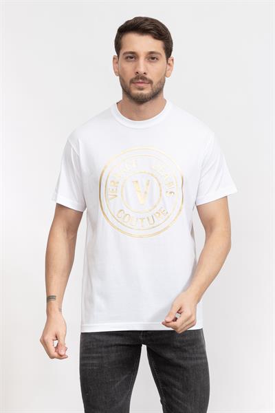 Versace Jeans Couture Erkek Bisiklet Yaka T-Shirt