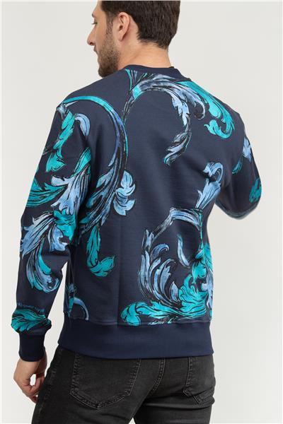 Versace Jeans Couture Erkek Bisiklet Yaka Sweatshirt
