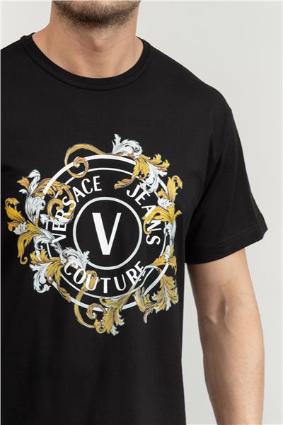 Versace Jeans Couture Erkek Bisiklet Yaka T-Shirt
