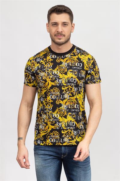 Versace Jeans Couture Erkek Bisiklet Yaka T-Shirt