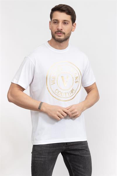 Versace Jeans Couture Erkek Bisiklet Yaka T-Shirt