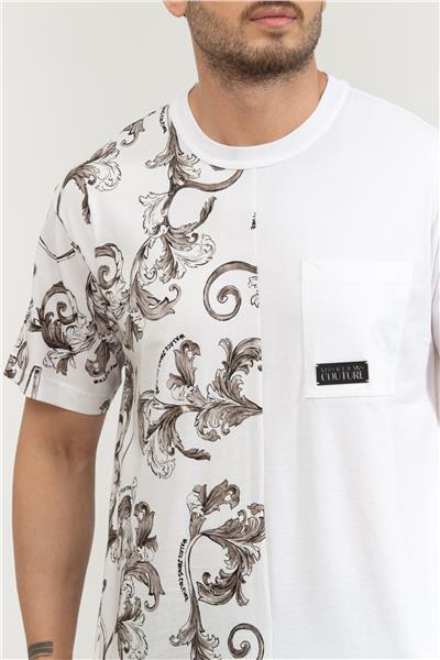 Versace Jeans Couture Erkek Bisiklet Yaka T-Shirt