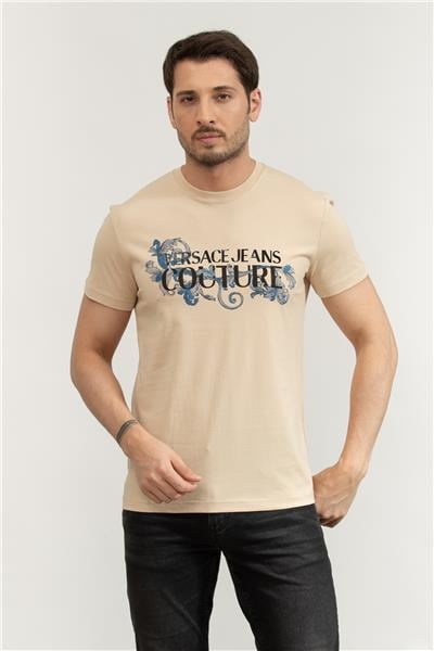 Versace Jeans Couture Erkek Bisiklet Yaka T-Shirt