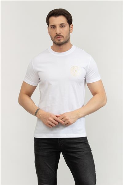 Versace Jeans Couture Erkek Bisiklet Yaka T-Shirt