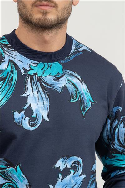 Versace Jeans Couture Erkek Bisiklet Yaka Sweatshirt