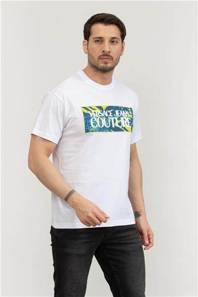 Versace Jeans Couture Erkek Bisiklet Yaka T-Shirt