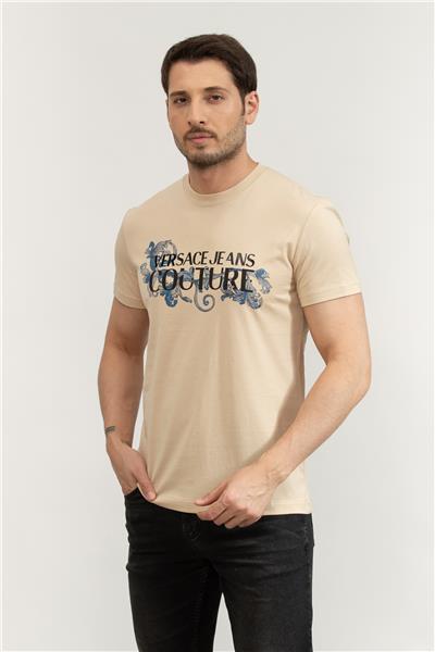 Versace Jeans Couture Erkek Bisiklet Yaka T-Shirt