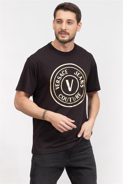 Versace Jeans Couture Erkek Bisiklet Yaka T-Shirt