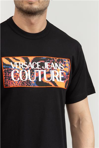 Versace Jeans Couture Erkek Bisiklet Yaka T-Shirt