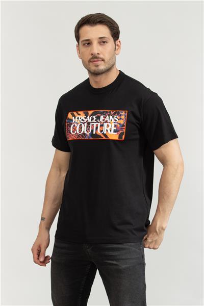 Versace Jeans Couture Erkek Bisiklet Yaka T-Shirt