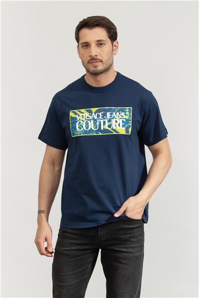 Versace Jeans Couture Erkek Bisiklet Yaka T-Shirt