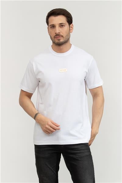 Versace Jeans Couture Erkek Bisiklet Yaka T-Shirt