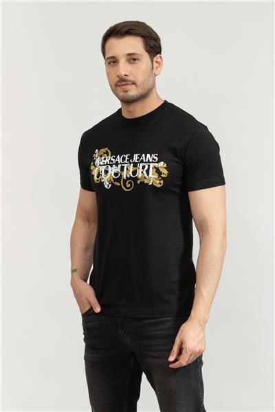Versace Jeans Couture Erkek Bisiklet Yaka T-Shirt