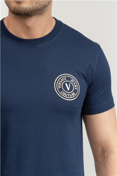 Versace Jeans Couture Erkek Bisiklet Yaka T-Shirt