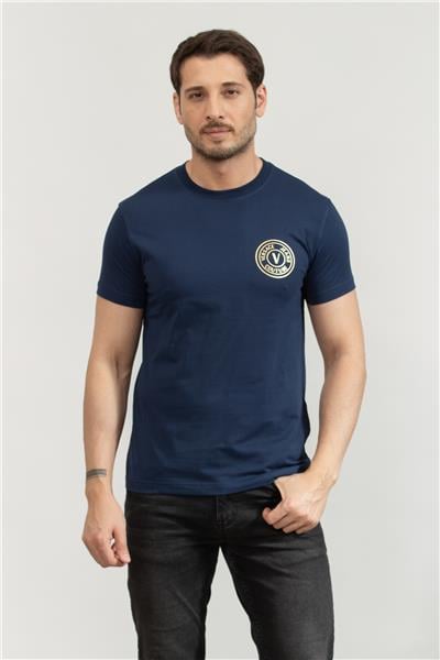 Versace Jeans Couture Erkek Bisiklet Yaka T-Shirt