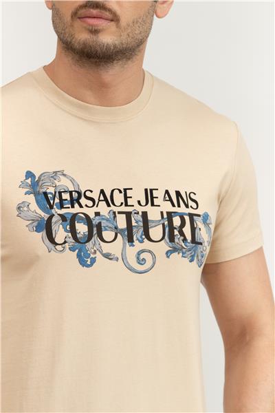 Versace Jeans Couture Erkek Bisiklet Yaka T-Shirt