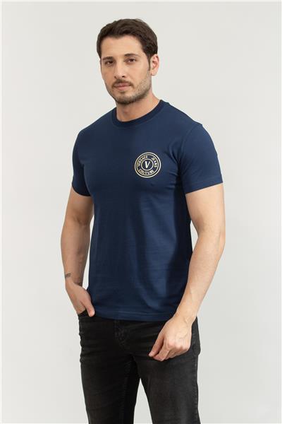 Versace Jeans Couture Erkek Bisiklet Yaka T-Shirt