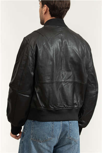 Versace Jeans Couture Erkek Deri Mont