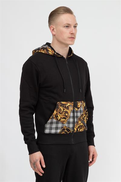 Versace Jeans Couture Erkek Fermuarlı Sweatshirt