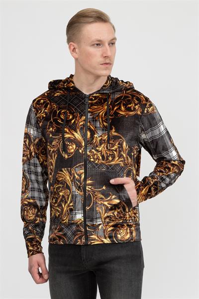 Versace Jeans Couture Erkek Fermuarlı Sweatshirt