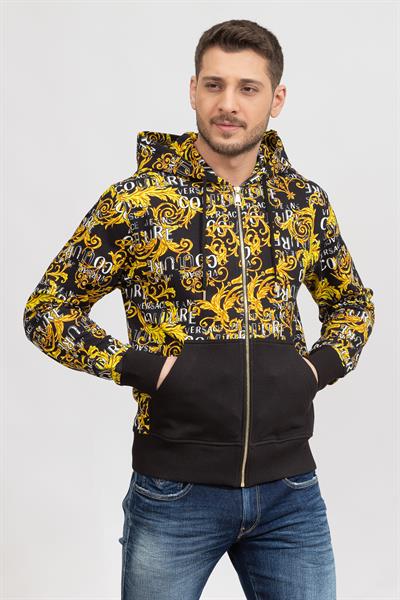 Versace Jeans Couture Erkek Fermuarlı Sweatshirt