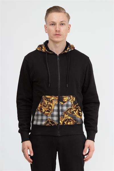 Versace Jeans Couture Erkek Fermuarlı Sweatshirt