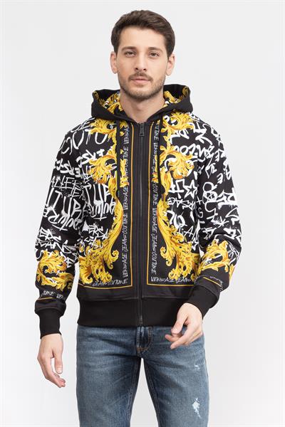 Versace Jeans Couture Erkek Fermuarlı Sweatshirt