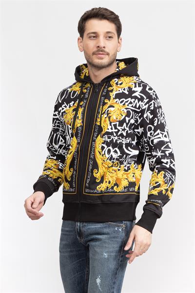 Versace Jeans Couture Erkek Fermuarlı Sweatshirt