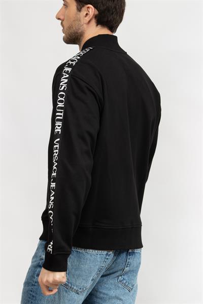 Versace Jeans Couture Erkek Fermuarlı Sweatshirt Siyah