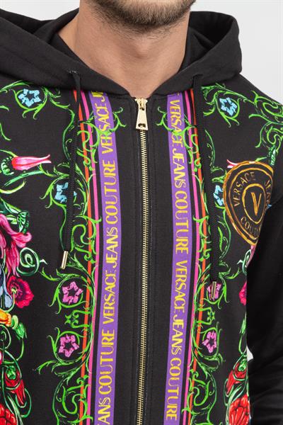 Versace Jeans Couture Erkek Fermuarlı Sweatshirt